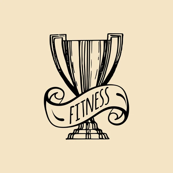 フィットネス ジムのロゴ. — ストックベクタ