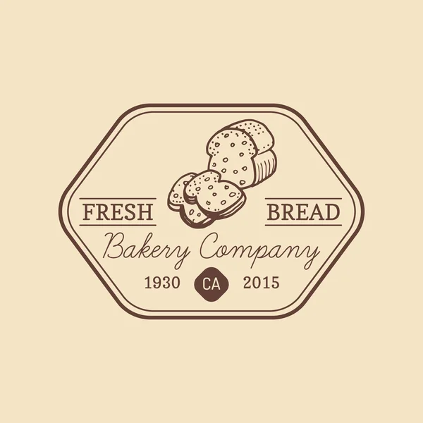 Logotipo retro dulce panadería . — Vector de stock