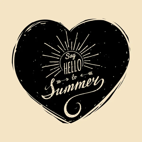 Saluda a Summer — Vector de stock