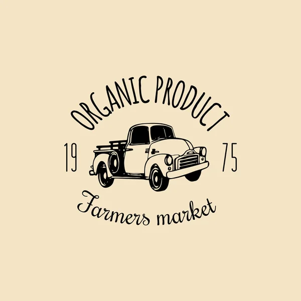 Logo retro farm fresh logo . — Archivo Imágenes Vectoriales