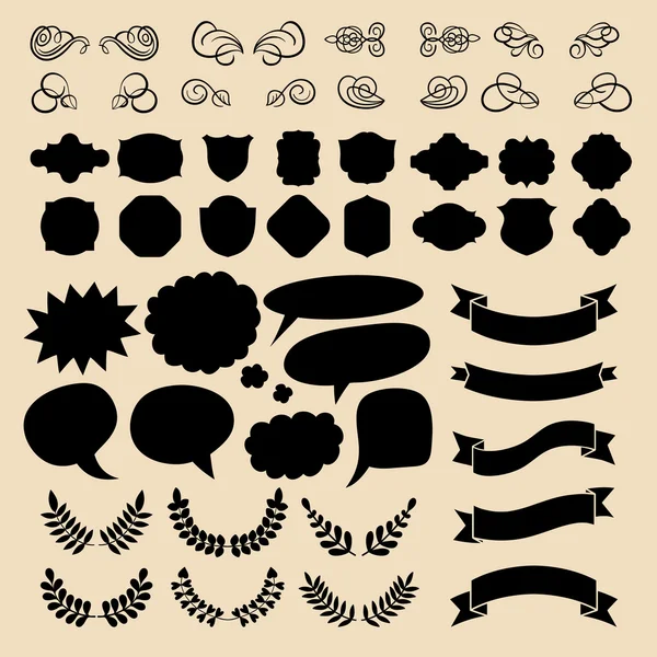 Big set in flat style — Stock Vector