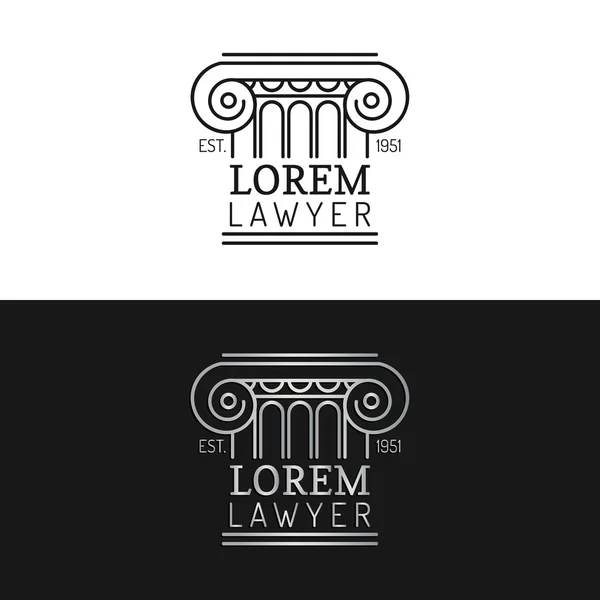 Law office-logo. — Stockvector