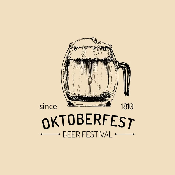 Logotipo Oktoberfest vintage . —  Vetores de Stock