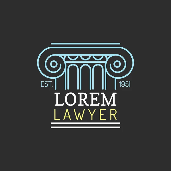 कानून फर्म लेबल — स्टॉक वेक्टर