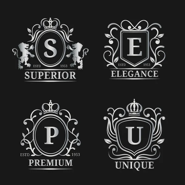 Monogram logo templates. — Stock Vector