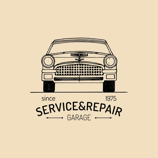 Logotype de voiture vintage . — Image vectorielle