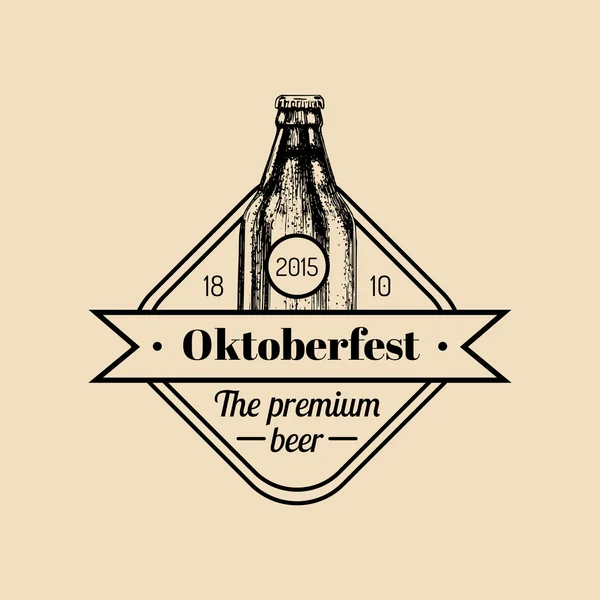 Oktoberfest λογότυπο. Μπύρα λογότυπο. — Διανυσματικό Αρχείο