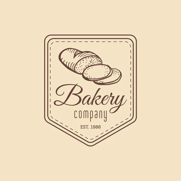 Logotipo retro dulce panadería . — Vector de stock