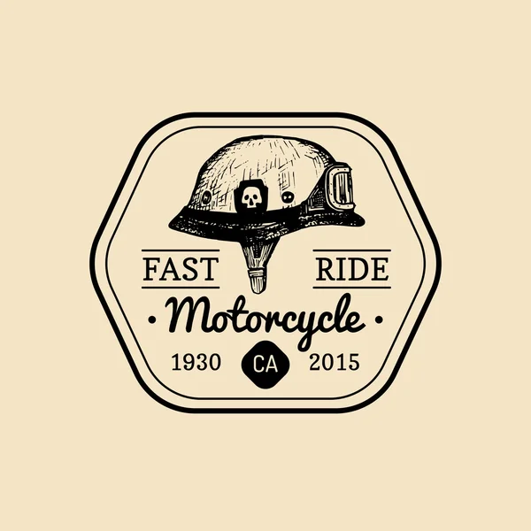 Vintage motorosok logó — Stock Vector