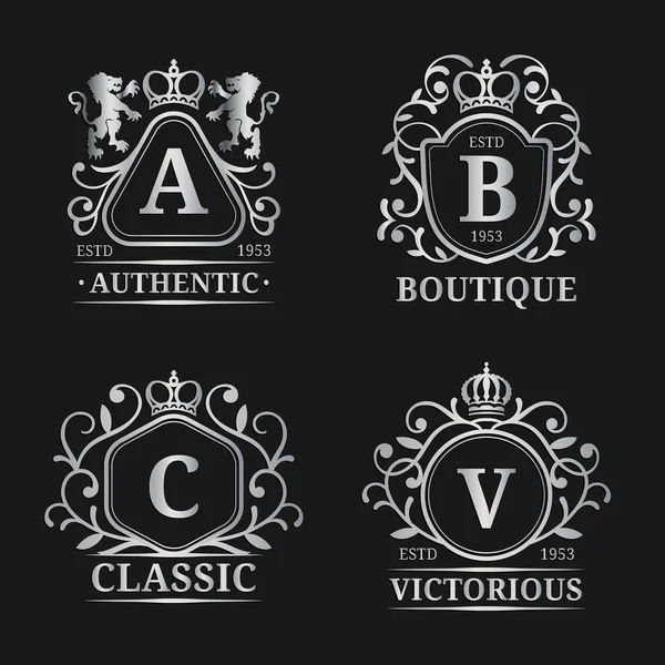 Monogram logo templates. — Stock Vector