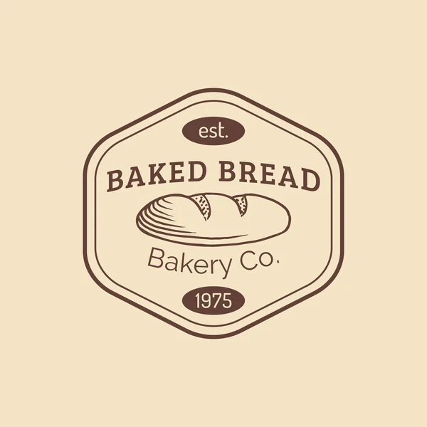 Logotipo retro dulce panadería . — Vector de stock