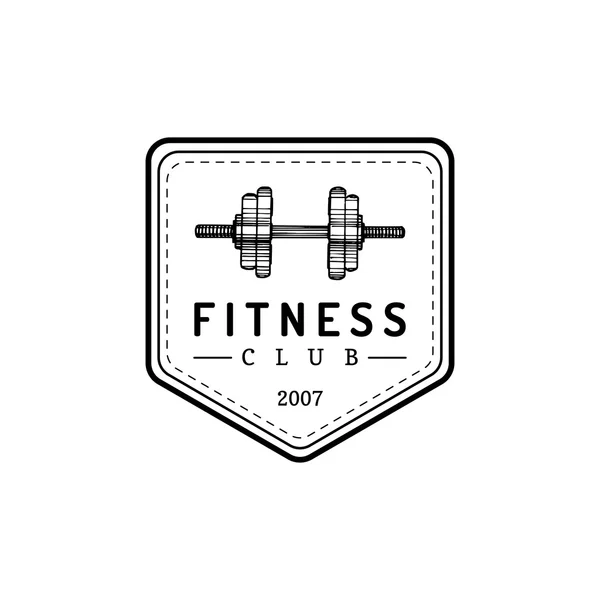 Fitness-sportschool-logo. — Stockvector