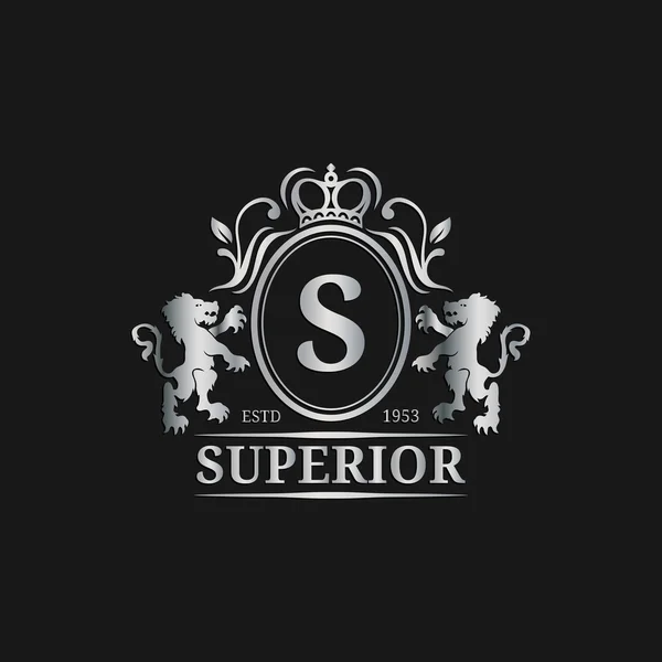 Monogram logo sjabloon. — Stockvector