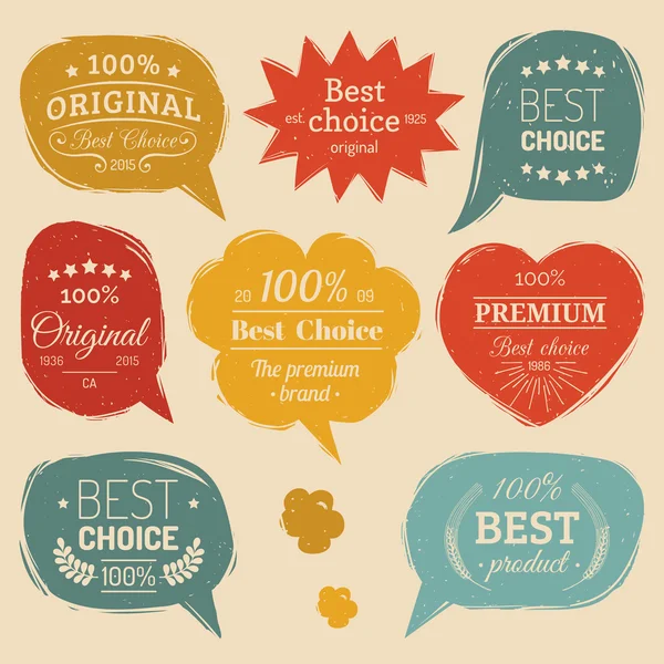 Les meilleures étiquettes de choix . — Image vectorielle