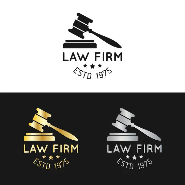 Law firm labels — Stock Vector