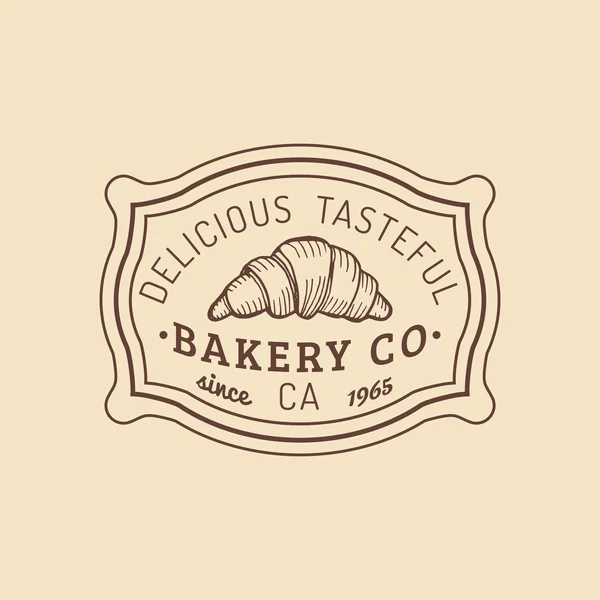 Logotipo retro dulce panadería . — Vector de stock