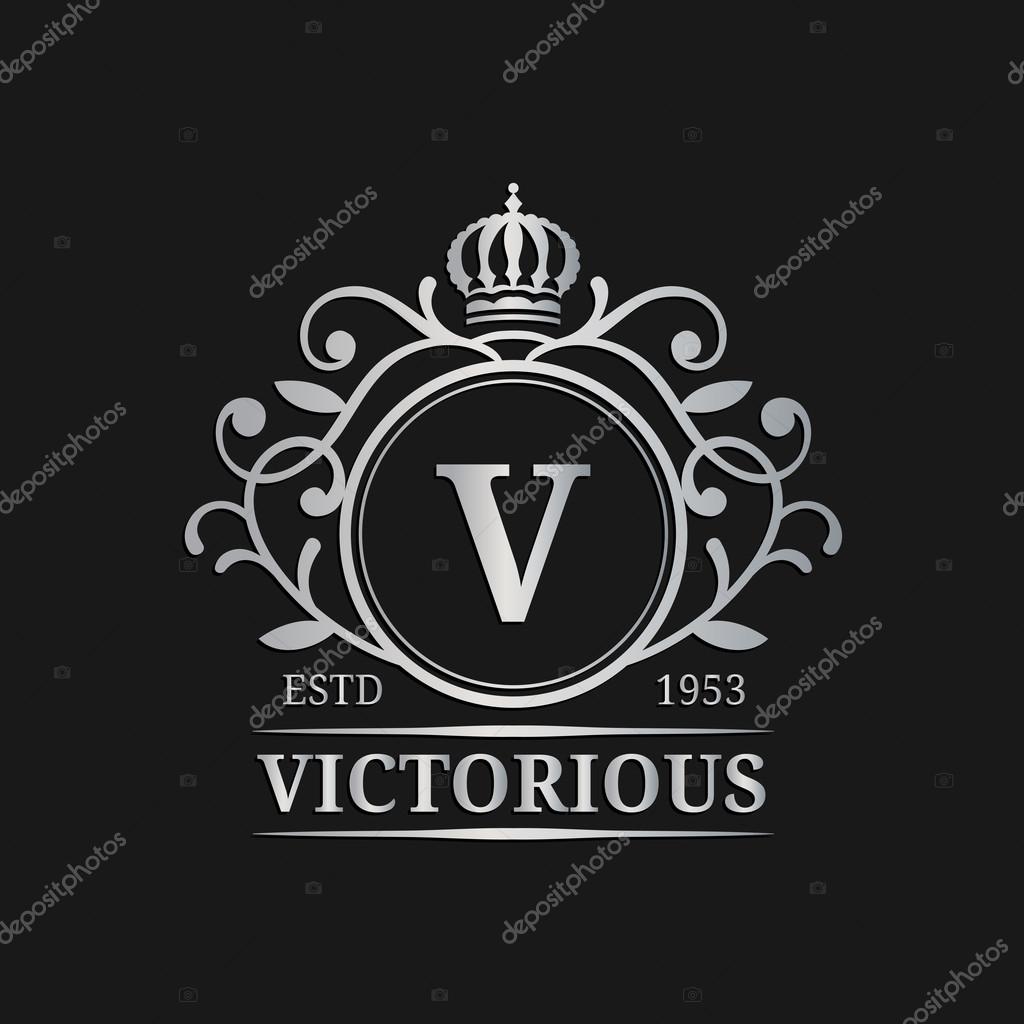 Monogram logo template. Luxury monogram design