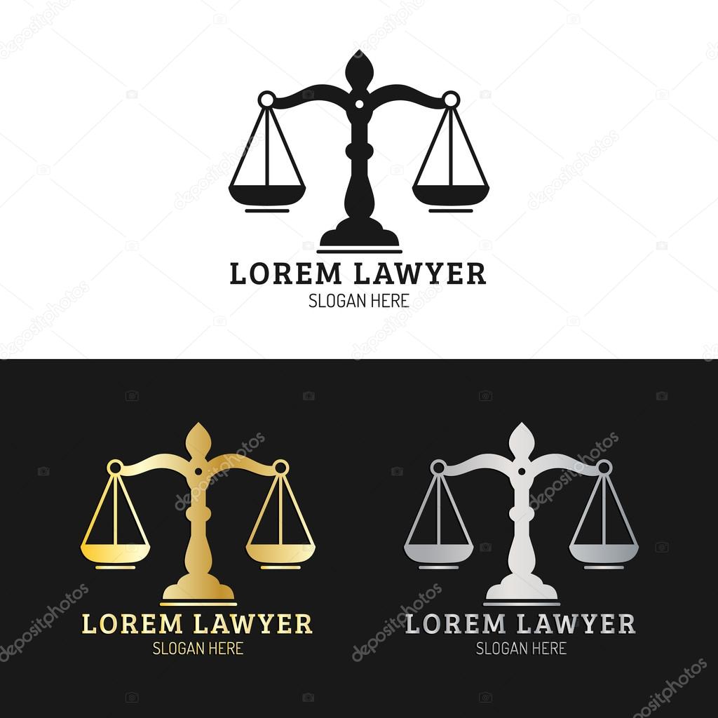 Law office logos. Vector vintage lawyer logos. Law firm labels. Lawyer logo templates. Law logos. Attorney signs. Legal concept.