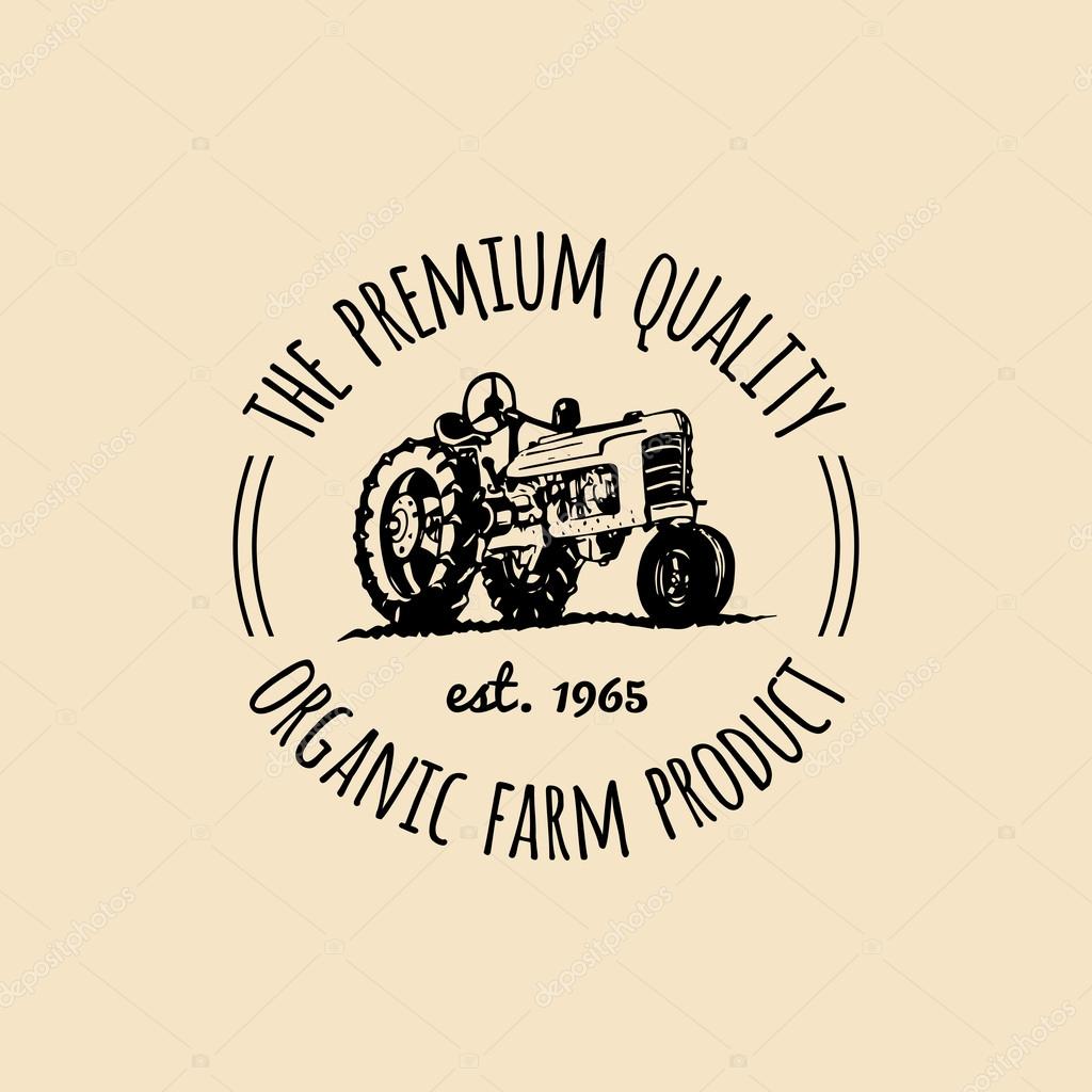 Vector retro farm fresh logotype. Vintage farm logo. Organic farm logo. Farm sign.