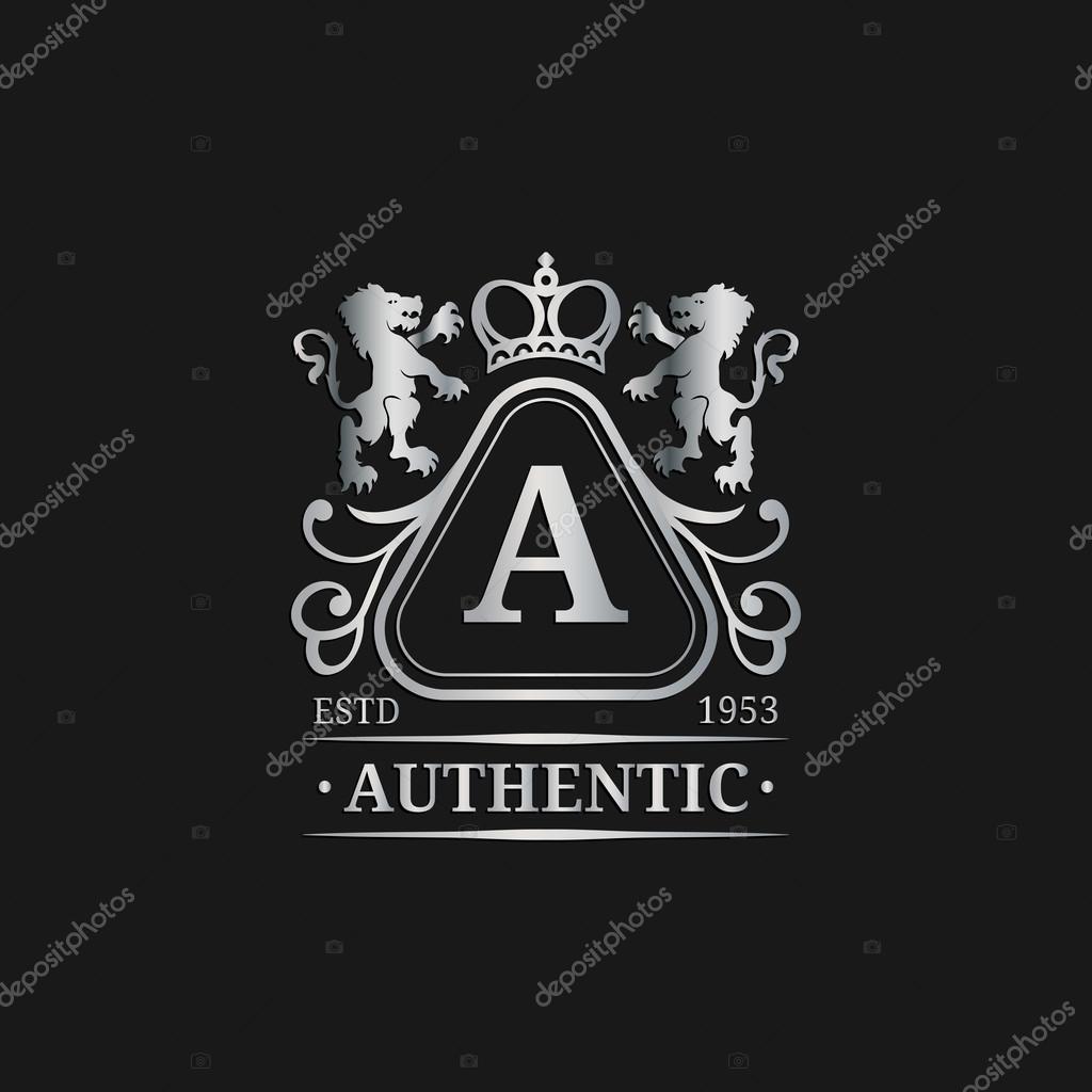 Monogram logo template. Luxury monogram design