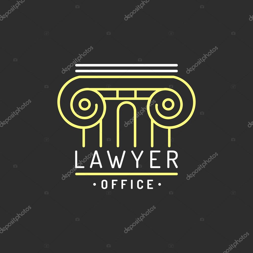 Law office logos. Vector vintage lawyer logos. Law firm labels. Lawyer logo templates. Law logos. Attorney signs. Legal concept.