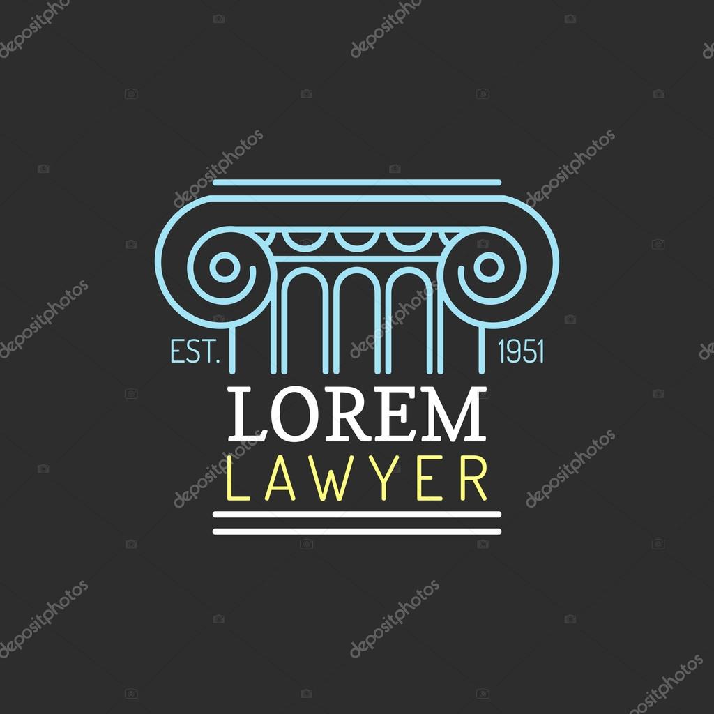 Law office logos. Vector vintage lawyer logos. Law firm labels. Lawyer logo templates. Law logos. Attorney signs. Legal concept.