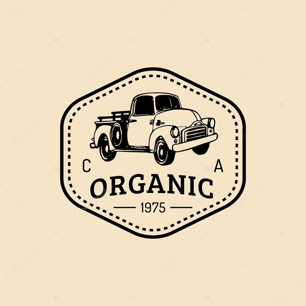 Vector retro farm fresh logotype. Vintage farm logo. Organic farm logo. Farm sign.