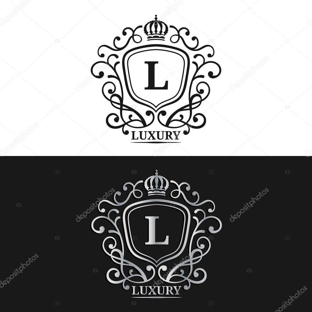 Monogram logo template.