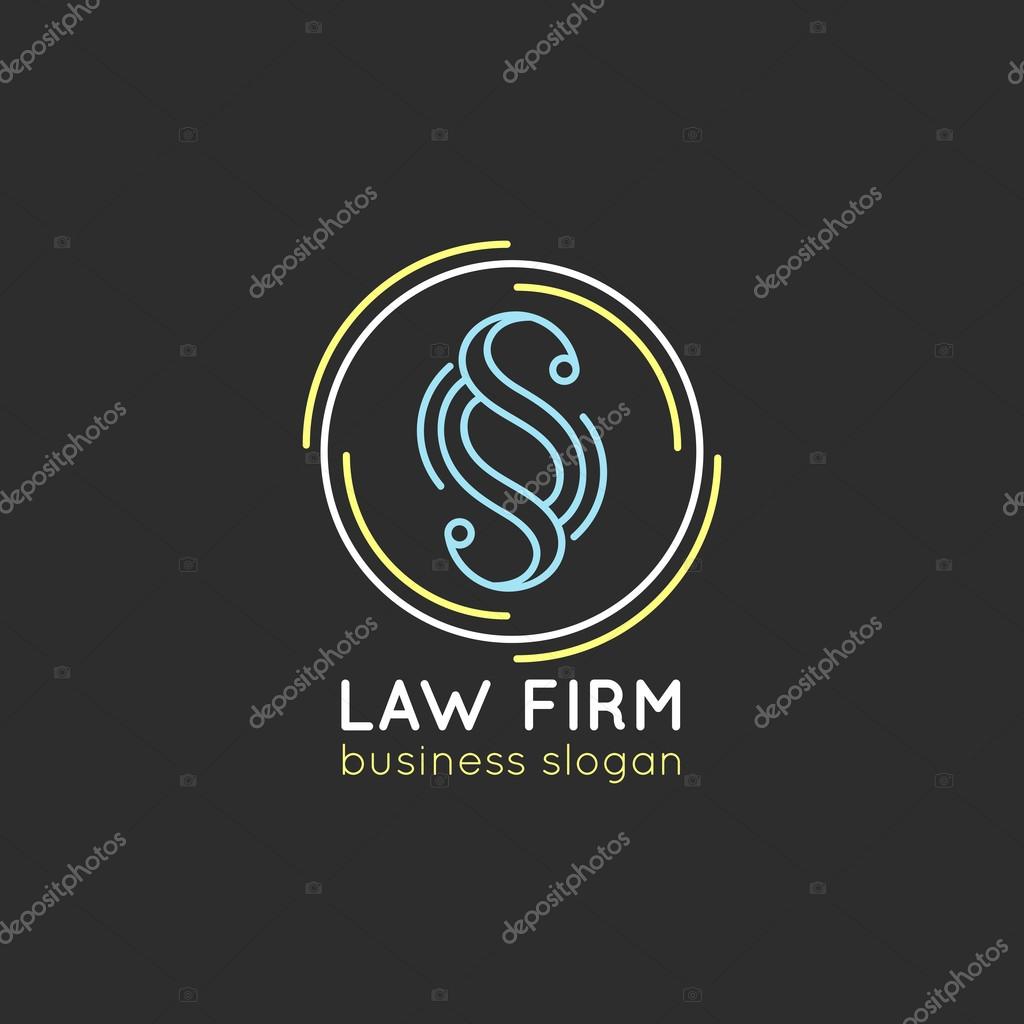 Law office logos. Vector vintage lawyer logos. Law firm labels. Lawyer logo templates. Law logos. Attorney signs. Legal concept.