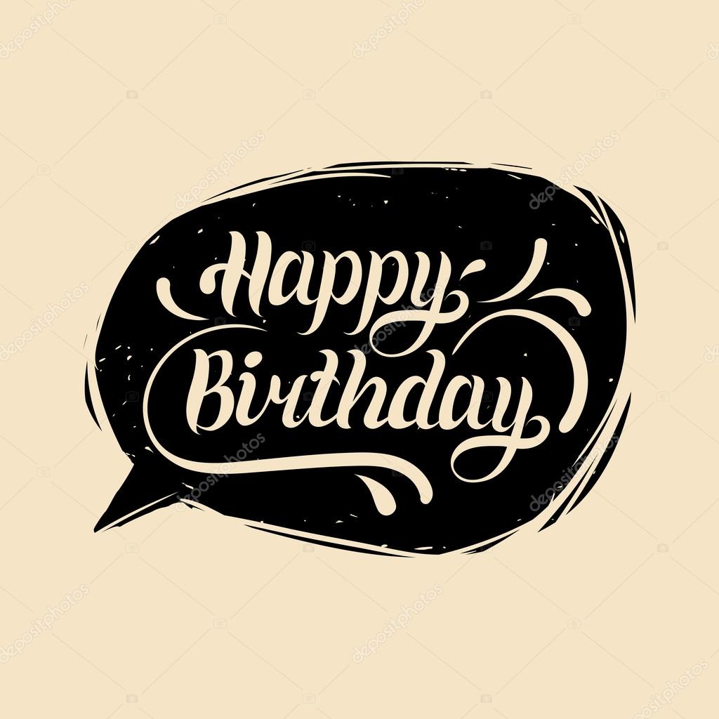 Happy Birthday In Speech Bubble Stock Vector C Vladayoung Happy Birthday In Speech Bubble Stock Vector C Vladayoung