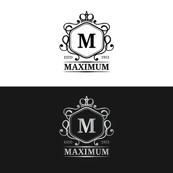 Luxus monogram design. — Stock Vector