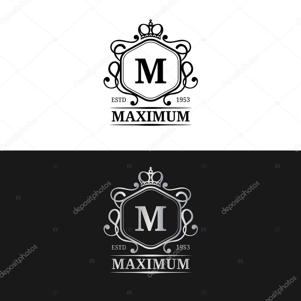 Luxury monogram design.