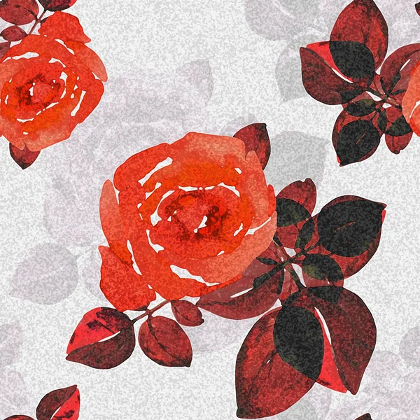 Seamless roses pattern on a colored background — Stock Photo, Image