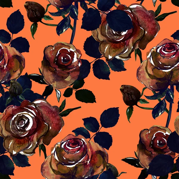 Rosa blommor mönster — Stockfoto