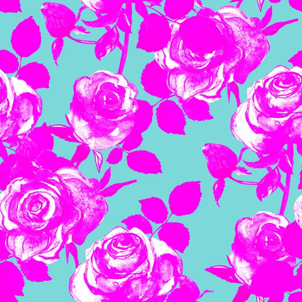 Patrón de flores rosa — Foto de Stock