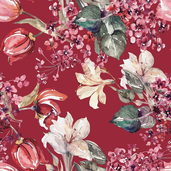 Motif floral sans couture — Photo