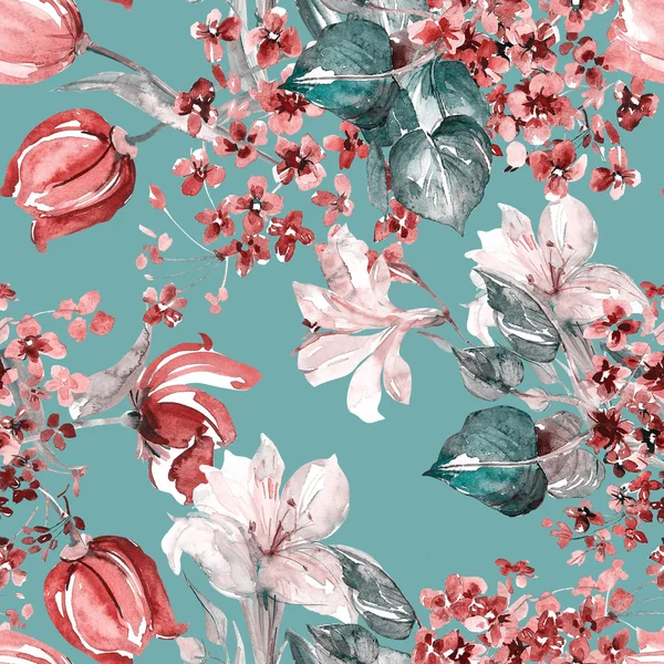 Motif floral sans couture — Photo