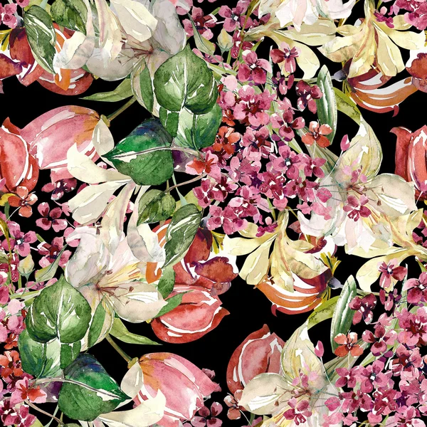 Motif floral sans couture — Photo