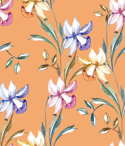 Färgglada narcisser blommor — Stockfoto