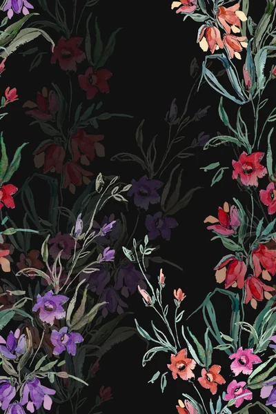 Små blommor sömlösa mönster — Stockfoto