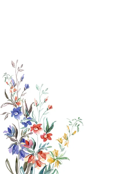 Pequenas flores sem costura padrão — Fotografia de Stock