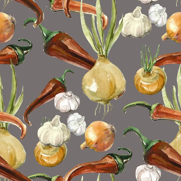 Kryddor sömlöst mönster — Stockfoto