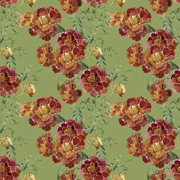 Akwarela ilustracja kwiat szafran wzór — Zdjęcie stockowe