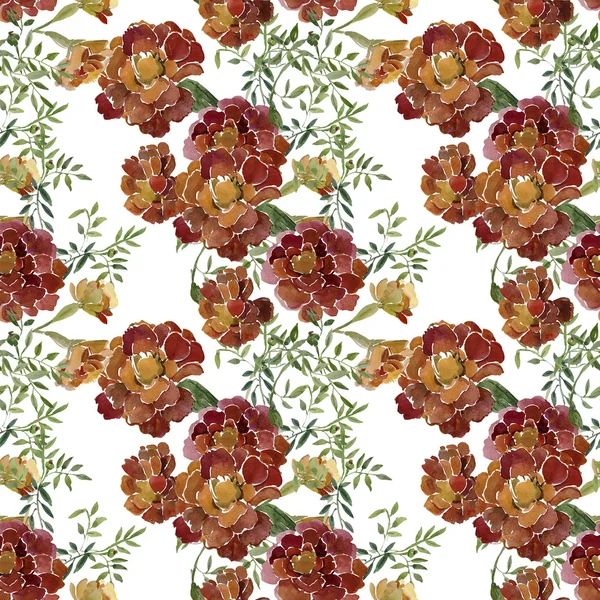 Акварельна ілюстрація квіткового шафрану безшовний візерунок — стокове фото