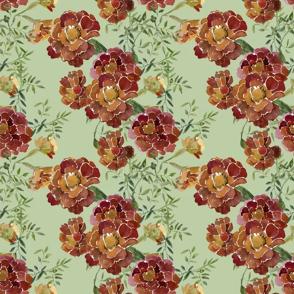 Akwarela ilustracja kwiat szafran wzór — Zdjęcie stockowe