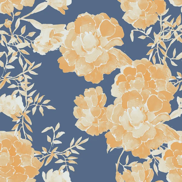 サフランの花のシームレス パターン — ストック写真