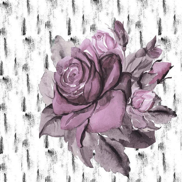 Roses sur fond texturel — Photo