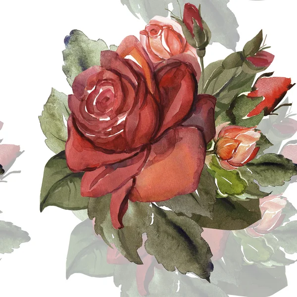 Безшовні троянд шаблон — стокове фото