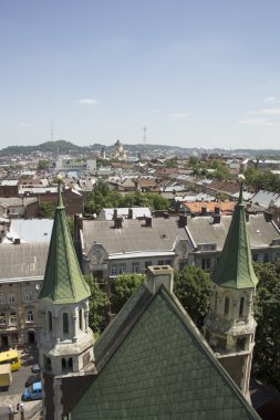 Panorama of Lviv from the Cathedral of St. Olha 