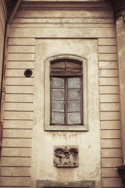 Güzel pencere balkon. Lviv, Ukrayna
